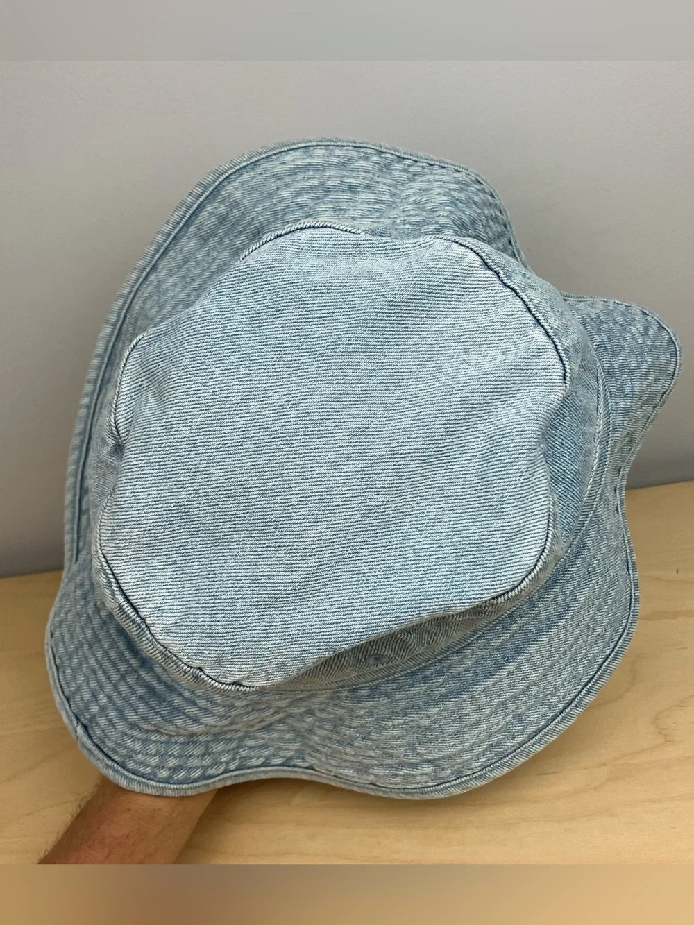 VTG Dorfman Pacific Blue Denim Light Wash Bucket Sun Hat Size Medium (Women’s?)